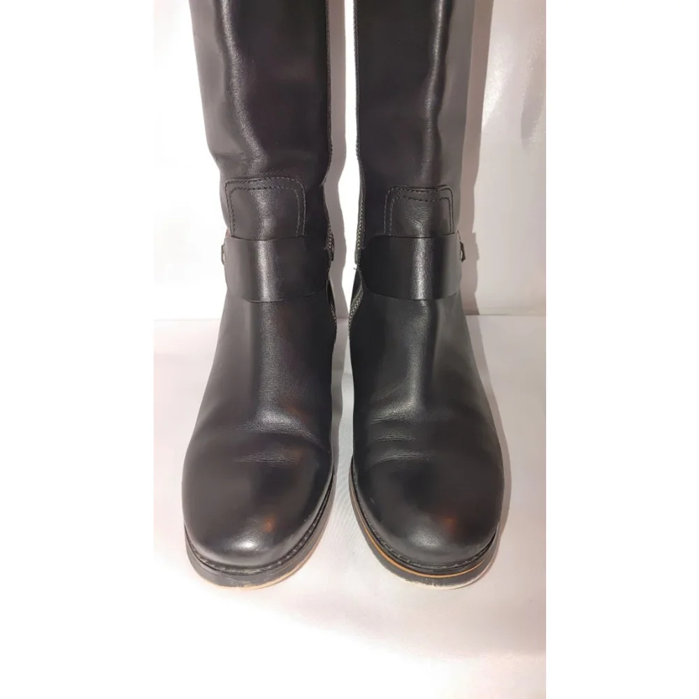 Michael Kors Fulton Harness Leather Boot Size 8M